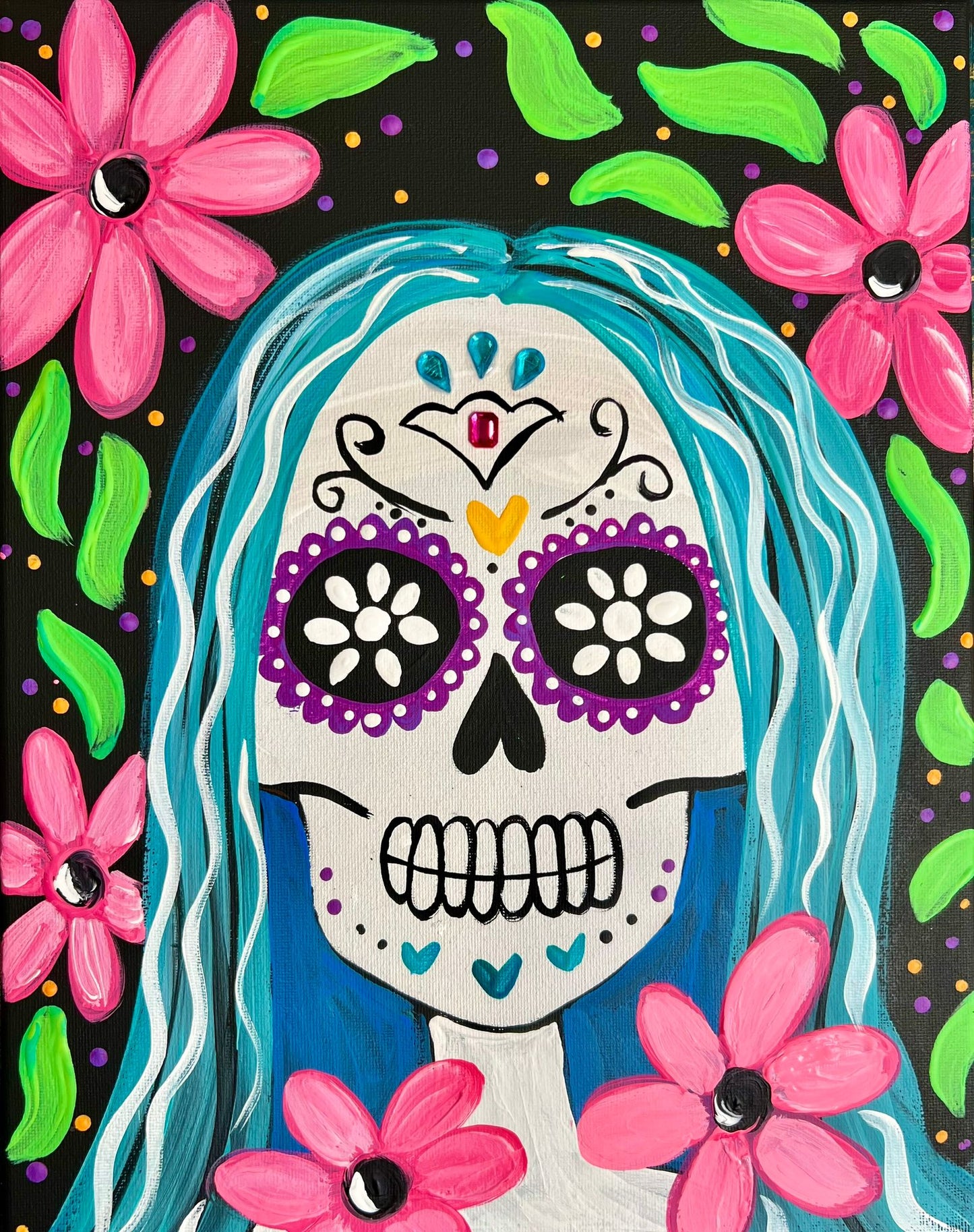 Sugar Skull: Long Hair Edition